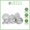 Bộ 13 món Tô Chén Dĩa Trắng Dày Gốm Sứ cho Quán 5 Chén Cơm 5 Dĩa 3 Tô Bầu Giá 189.000 VNĐ