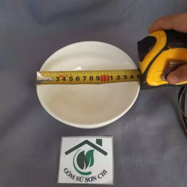 Bộ 13 món Tô Chén Dĩa Trắng Dày Gốm Sứ cho Quán 5 Chén Cơm 5 Dĩa 3 Tô Bầu Giá 189.000 VNĐ 6