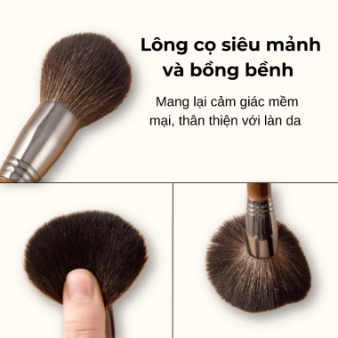 Bộ 14 cọ lông thú LYNH PROFESSIONAL - túi lưới, mềm mịn, bám phấn, chỉ 290.000₫