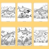 Bộ 14 tờ tranh tô màu cá mập Megalodon cho bé – Giấy A4 A5 70gsm, giá chỉ 17.700 VND 4