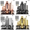Bộ 15 Shaker Cocktail Thép không gỉ 750ml Đen và Vàng hồng - Chân đế sang trọng, không gỉ, giá ưu đãi 315.000₫ 3