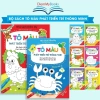 Bộ 16 quyển sách tô màu song ngữ Anh Việt cho bé từ 3 đến 5 tuổi, kèm hộp sáp 12 màu + túi - Giá ưu đãi 79.000₫ 6