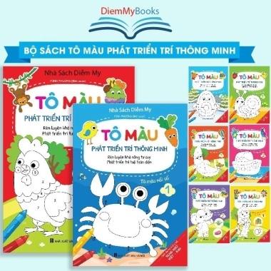 Bộ 16 quyển sách tô màu song ngữ Anh Việt cho bé từ 3 đến 5 tuổi, kèm hộp sáp 12 màu + túi - Giá ưu đãi 79.000₫ 6