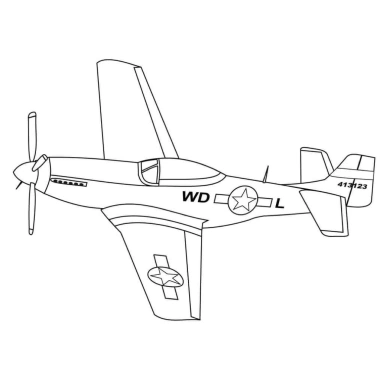 Bộ 16 tranh tô màu máy bay chiến đấu cho bé A4 A5 80gsm giảm giá 4.800 VND