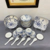 Bộ 18 món Hoa Sen gốm sứ - Tô chén dĩa 5 người Sen Xoài hoặc Sen Vuông giảm giá 218.999 VND 7