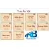Bộ 18 tem ăn vặt: tem khô gà, tem khô heo, hạt dinh dương 7x5cm - Giá 17.000₫