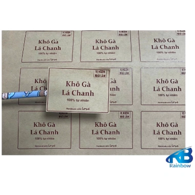 Bộ 18 tem ăn vặt: tem khô gà, tem khô heo, hạt dinh dương 7x5cm - Giá 17.000₫ 2