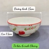 Bộ 19 chi tiết tô chén dĩa hoa văn Cherry hiện đại, dễ thương - 300.300₫, không hộp quà 5