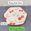 Bộ 19 chi tiết tô chén dĩa hoa văn Cherry hiện đại, dễ thương - 300.300₫, không hộp quà 7
