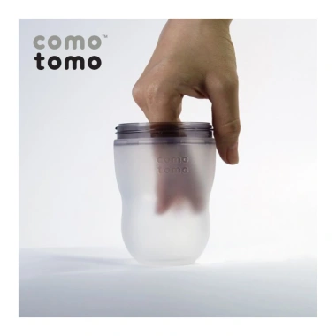 Bộ 2 bình sữa Comotomo Mỹ 250ml silicone cao cấp, mềm mại, xanh‑hồng - giá chỉ 919.000₫ 3