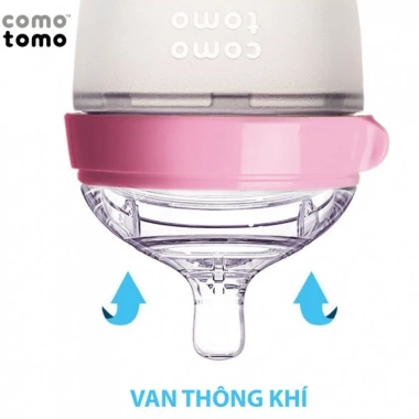 Bộ 2 bình sữa Comotomo Mỹ 250ml silicone cao cấp, mềm mại, xanh‑hồng - giá chỉ 919.000₫ 6
