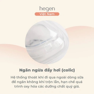 Bộ 2 bình sữa Hegen 240ml PPSU M - Chống sặc, chống đầy hơi cho bé 3‑6 tháng