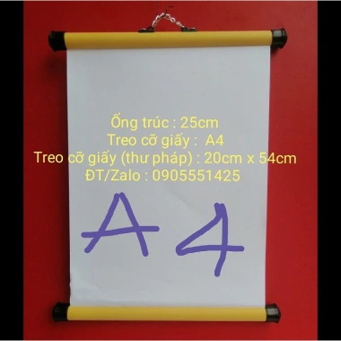 Bộ 2 bó ống trúc treo ảnh 25cm - Nẹp giấy A4, thư pháp, lịch treo tường, giá 104k