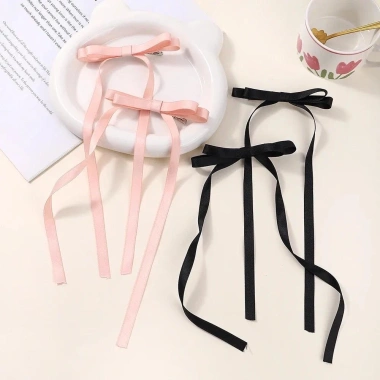Bộ 2 Cái Kẹp Tóc Nữ Kẹo Màu Ruy Băng Nơ Ngọt Ngào - Phụ Kiện Bé Gái 15.999 VND