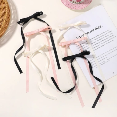 Bộ 2 Cái Kẹp Tóc Nữ Kẹo Màu Ruy Băng Nơ Ngọt Ngào - Phụ Kiện Bé Gái 15.999 VND