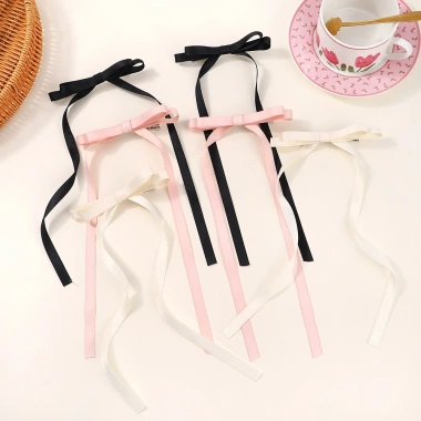 Bộ 2 Cái Kẹp Tóc Nữ Kẹo Màu Ruy Băng Nơ Ngọt Ngào - Phụ Kiện Bé Gái 15.999 VND