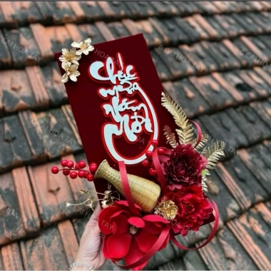 Bộ 2 câu đối Tết Bình An và Chúc Mừng Năm Mới treo trang trí Giá chỉ 179.000 VNĐ