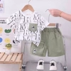 Bộ 2 chiếc quần áo mùa hè bé trai ngắn tay đẹp, thời trang trẻ mới biết đi 3