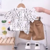 Bộ 2 chiếc quần áo mùa hè bé trai ngắn tay đẹp, thời trang trẻ mới biết đi 4