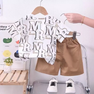 Bộ 2 chiếc quần áo mùa hè bé trai ngắn tay đẹp, thời trang trẻ mới biết đi 4