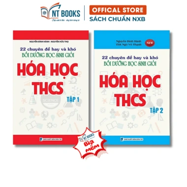 Bộ 2 cuốn Sách Chuyên đề Khó Bồi dưỡng Học sinh Giỏi Hóa học THCS Tập 1-2 - 103.200đ