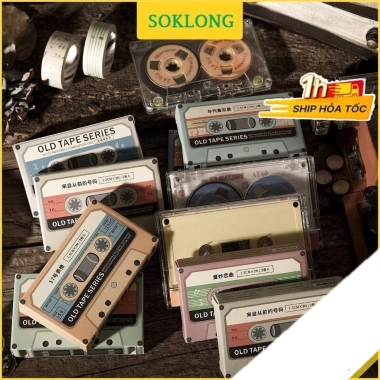 Bộ 2 dải Washi Tape 3m Radio Vintage Trang trí Bullet Journal, Giá ưu đãi 31.000₫ 2