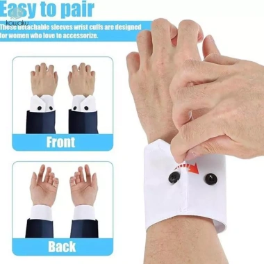 Bộ 2 Dây Buộc Áo Sơ Mi Trắng Nút Đóng, Hợp Áo Khoác, Áo Len, Bộ Đồ, Giảm 16% 5
