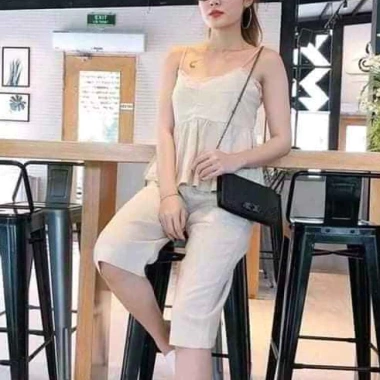 Bộ 2 Dây Cổ Ren + Quần Ngố Cute Giá 139k - Giảm giá, Đẹp, Thoải mái, Dễ phối, Giá rẻ 2
