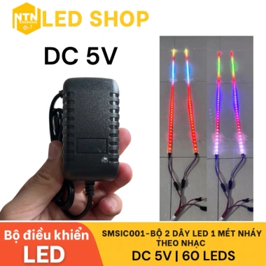 Bộ 2 Dây LED 1m Nháy Theo Nhạc - Đèn Sáng Nhịp Nhạc, Giá Ưu Đãi 300k 2 Bộ 2 Dây LED 1m Nháy Theo Nhạc - Đèn Sáng Nhịp Nhạc, Giá Ưu Đãi 300k 2