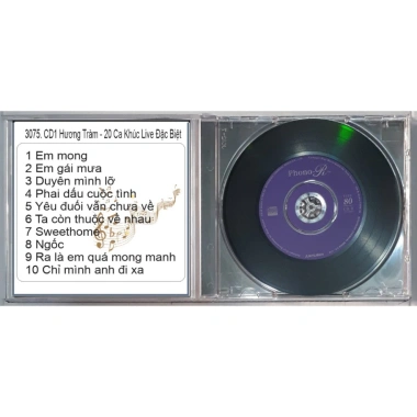 Bộ 2 Đĩa CD 3.075 Huong Tram - 20 Ca Khúc Live Đặc Biệt, Giá 50.000 VND 5