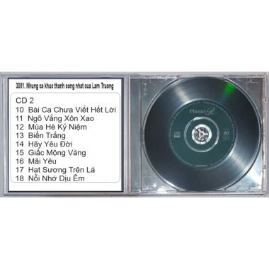 Bộ 2 Đĩa CD 3.081 - Nhạc Lam Trường - 2 CD hit thành công - Giá chỉ 50.000