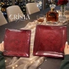 Bộ 2 Đĩa Thủy Tinh Vân Lưới 24cm và 27.5cm Crista Home MS60.227 Giá Ưu Đãi 595k