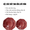 Bộ 2 Đĩa Thủy Tinh Vân Lưới Tròn 30cm-34cm CRISTA HOME 4 màu - Đồ trang trí mâm ngũ quả, bàn tiệc, quà Tết 6