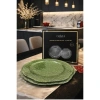 Bộ 2 Đĩa Thủy Tinh Vân Lưới Tròn 30cm-34cm CRISTA HOME 4 màu - Đồ trang trí mâm ngũ quả, bàn tiệc, quà Tết 8