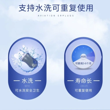 Bộ 2 Đôi Nút Tai Khử Tiếng Ồn Du Lịch Hàng Không – Trẻ Em & Người Lớn, Chống Ú Tai, Phù Hợp Máy Bay 6
