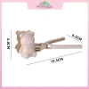 Bộ 2 Gấu Trái Tim Đồ Chơi Mùa Đông - Kẹp Tuyết, Máy Làm Đất Sét, Khuôn Quả Cầu, Xẻng Tuyết cho Trẻ 3