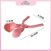 Bộ 2 Gấu Trái Tim Đồ Chơi Mùa Đông - Kẹp Tuyết, Máy Làm Đất Sét, Khuôn Quả Cầu, Xẻng Tuyết cho Trẻ 4