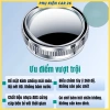 Bộ 2 gương cầu lồi, quan sát bánh xe, chân hít kính ô tô xoay 360° an toàn giao thông