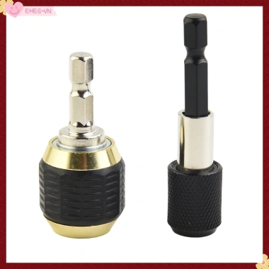 Bộ 2 Hex Shank 60mm Đổi Nhanh Không Cần Chìa Khóa - Chuck Driver Máy Khoan