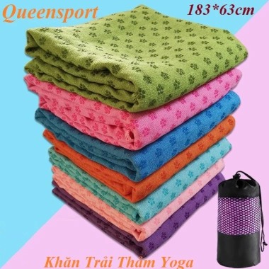 Bộ 2 khăn trải thảm yoga siêu mềm, bám chắc, giảm giá 22% chỉ 289.000 VND