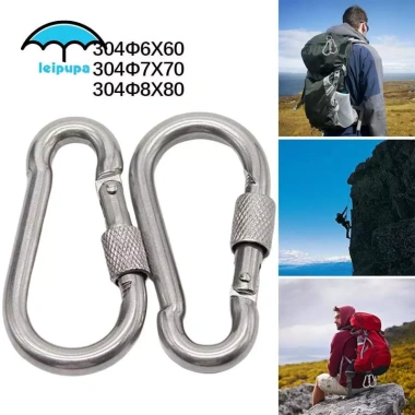 Bộ 2 Khóa Carabiner Hạng Nặng cho Võng - Siêu Bền, Giá Ưu Đãi 69.300đ