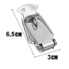 Bộ 2 khoá chốt lẫy mỏ vịt hợp kim 6,5x3cm kèm vít, móc, rive - Giá 39.200đ dùng cho hòm rương, tủ, vali 5