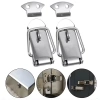 Bộ 2 khoá chốt lẫy mỏ vịt hợp kim 6,5x3cm kèm vít, móc, rive - Giá 39.200đ dùng cho hòm rương, tủ, vali 6