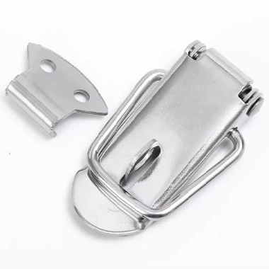 Bộ 2 khoá chốt lẫy mỏ vịt hợp kim 6,5x3cm kèm vít, móc, rive - Giá 39.200đ dùng cho hòm rương, tủ, vali 7