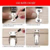 Bộ 2 khoá chốt lẫy mỏ vịt hợp kim 6,5x3cm kèm vít, móc, rive - Giá 39.200đ dùng cho hòm rương, tủ, vali 9