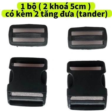 Bộ 2 khóa đen dây đeo balo nhựa 3 kích thước kèm tander, tăng đưa Giá 14.000 VNĐ Bộ 2 khóa đen dây đeo balo nhựa 3 kích thước kèm tander, tăng đưa Giá 14.000 VNĐ