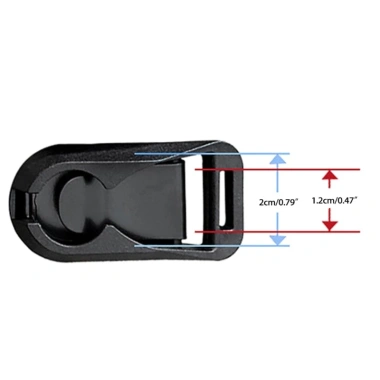 Bộ 2 miếng đầu nối vòng QD đế cho dây đeo vai máy ảnh 12mm-20mm - Giá chỉ 56.540₫