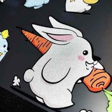 Bộ 2 Miếng Đề Can Dán Xe Hơi Xe Máy Hình Thỏ Hoạt Hình Dễ Thương Ưu Đãi 62.869 VND 7