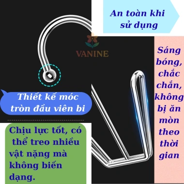 Bộ 2 móc treo giày inox chống rỉ - Giày nhanh khô, gọn gàng, tiết kiệm không gian - chỉ 69.000₫