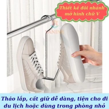 Bộ 2 móc treo giày inox chống rỉ - Giày nhanh khô, gọn gàng, tiết kiệm không gian - chỉ 69.000₫ 6 Bộ 2 móc treo giày inox chống rỉ - Giày nhanh khô, gọn gàng, tiết kiệm không gian - chỉ 69.000₫ 6